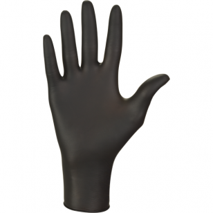Disposable nitrile gloves black, 100pcs